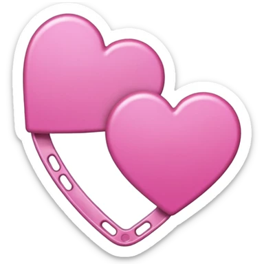 Pink Hair clips  sticker