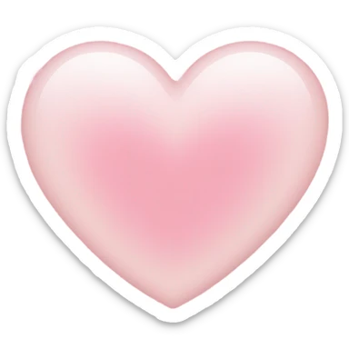 light pink heart sticker