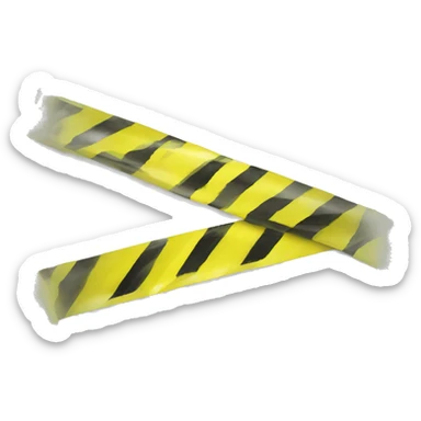 caution tape sticker