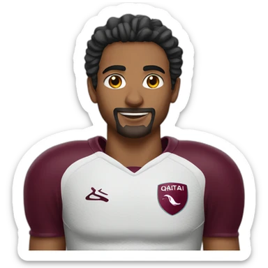 Qatari football player sticker