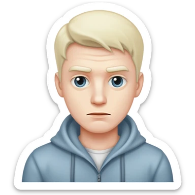 Cold man who is mogging sticker