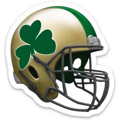 Fighting Irish helmet sticker
