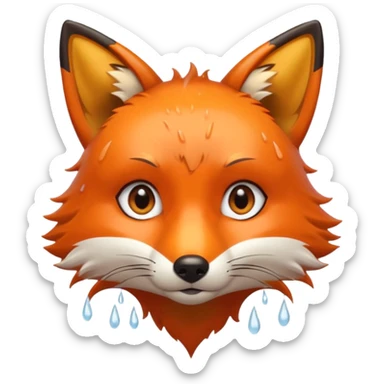 wet fox sticker