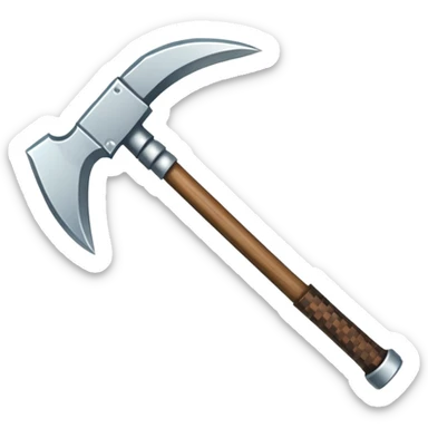 Minecraft pickaxe sticker
