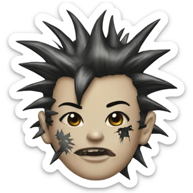 punk tattoo 1975 sticker