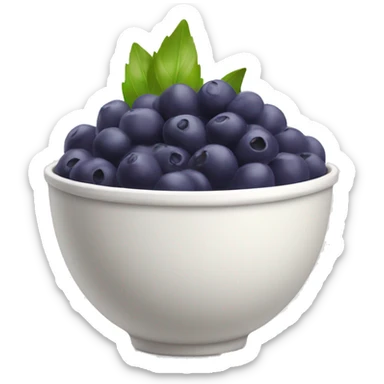 white açaí bowl sticker