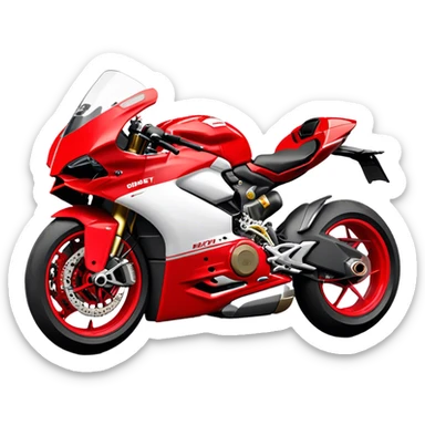 Ducati Panigale (Sportbike) - Ducati Panigale V4 (Model Year: 2022) (Iconic colour: Red) sticker