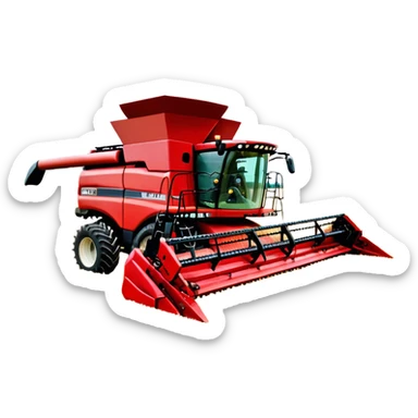 Combine Harvester - Case IH 8250 (Model Year: 2022) (Iconic colour: Red) sticker