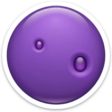 purple melanocyte cell, simple and bold sticker