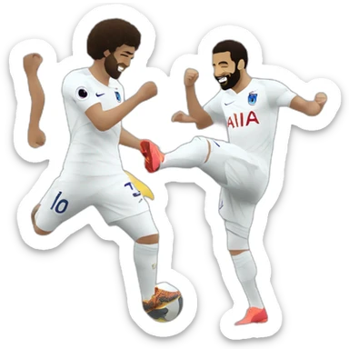 Kylian mbappé ans Mohamed Salah dancing sticker