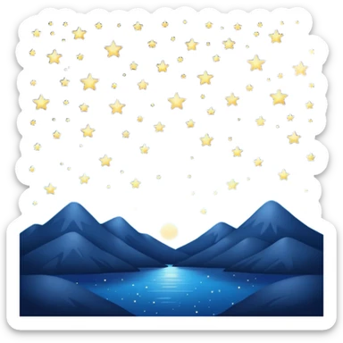 night time emotion simply sticker