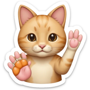 Now it's the same thing, but we want the cat's paw sign. sticker