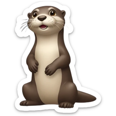 otter playing sticker