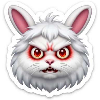 Exorcist demons rabbit sticker