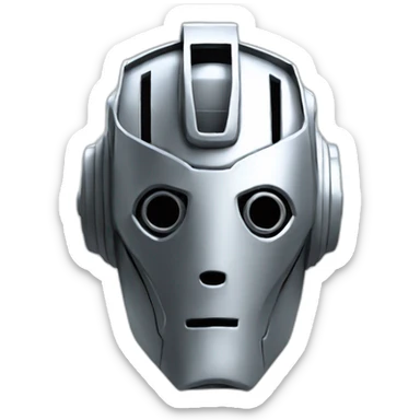Cyberman head sticker