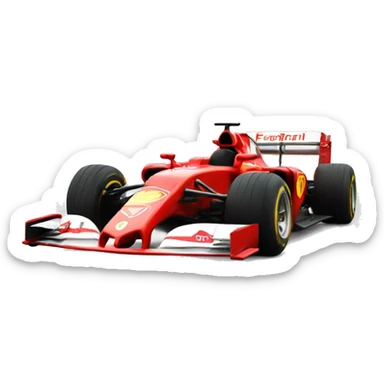 Ferrari car Formula 1 sticker