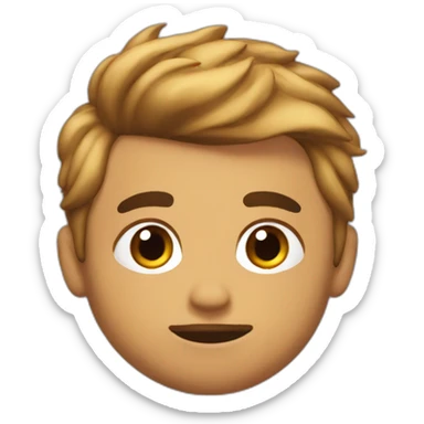 pedro with bear short side hair e heavy on top sticker