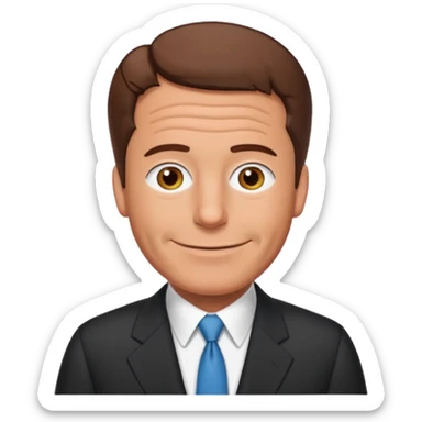 Create an emoji of Epstein waving to the camera in Family Guy style but make it especially like Epstein and not like all old guys sticker