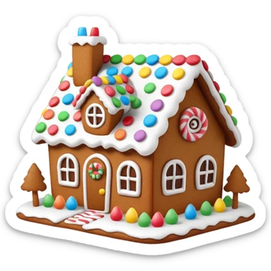 Gingerbread house sticker