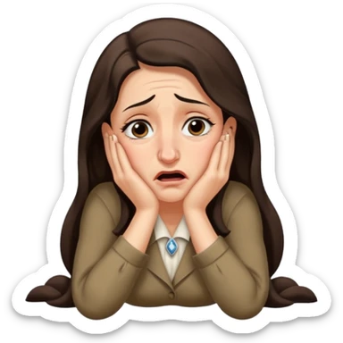 nazi germany 1940s, jewish woman crying on floor huge nose sticker