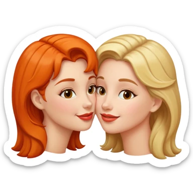 Kissing lesbian sticker