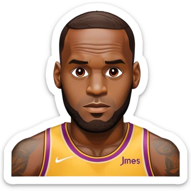 lebron james on dih sticker