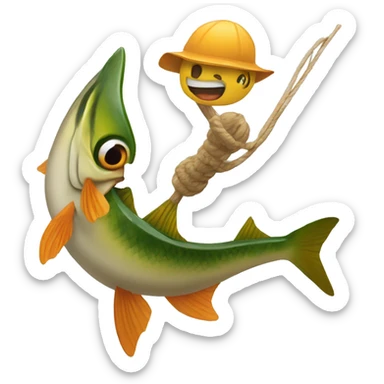 poireaux qui se bat contre une pêche sticker