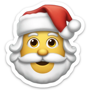 Santa udders sticker