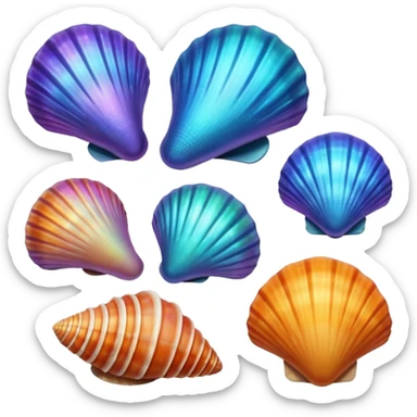 Sea shells sticker