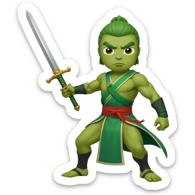Use pepe as a foundation and turn it into Gan Ning sticker