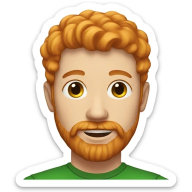 Portrait, Irish Male, 34, Ginger, Facial Hair sticker