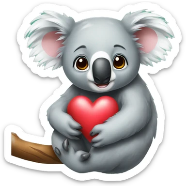Koala in love sticker