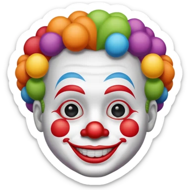 Hombre pequeño vestido de payaso  sticker