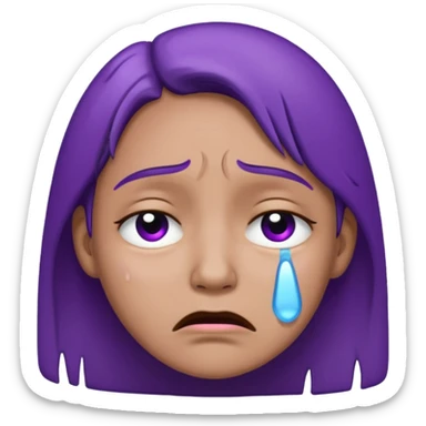 :face-purple-crying: sticker