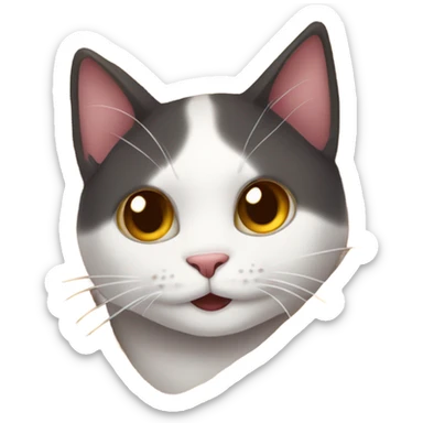 Happy Calico cat wrapped in a blanket  sticker