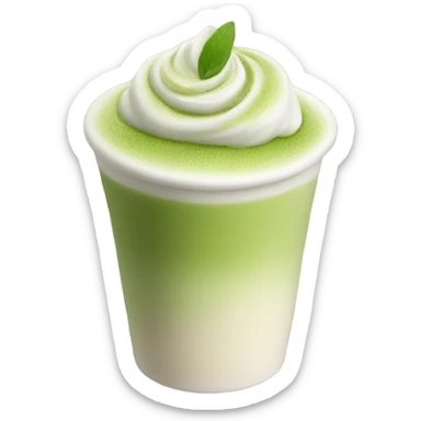 Matcha latte  sticker