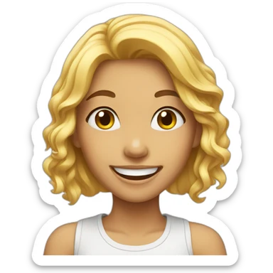 happy-teen-girl sticker