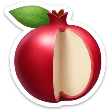 Open pomegranate emoji sticker