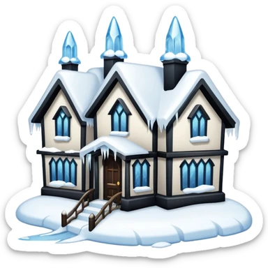frozen houses sticker