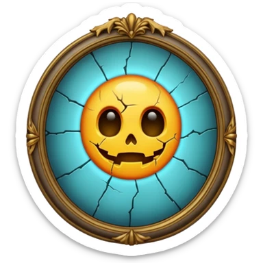 Haunted mirror – Cracked, glowing









 sticker
