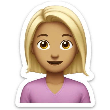 Tuck hair behind ear sticker