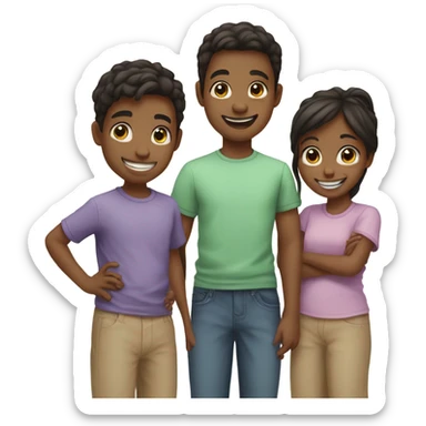 Brother and sister  sticker