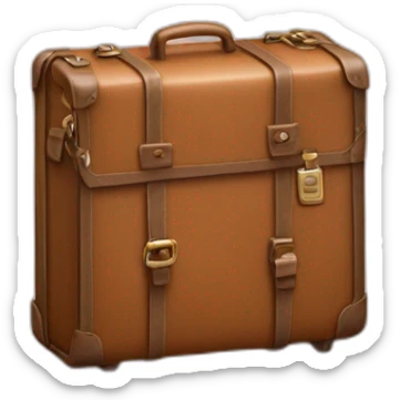 une valise ou il y a écrit dessus Melanie  sticker