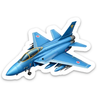 Animated Fighter-jet and fighter-bomber emojis with the top 10 most used expressions sticker