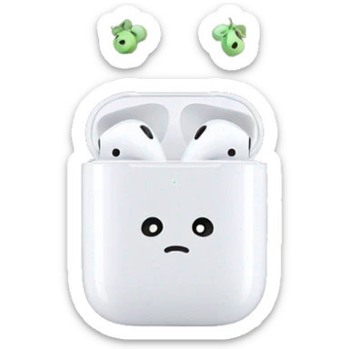 AirPods Max with bow sticker