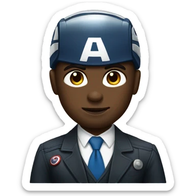 Captain America who is also a lawyer. sticker
