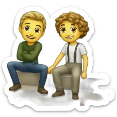 Adam et Ève dans le jardin d’Eden sticker