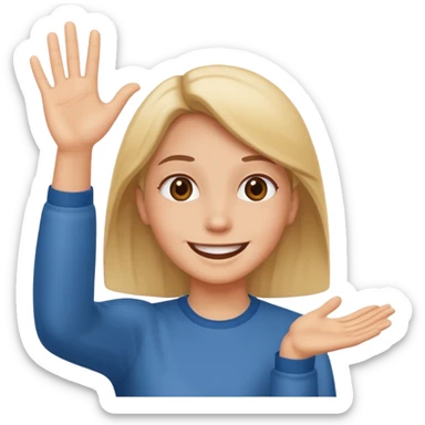 Personne qui fait semblant de croire en quelqu'un  sticker