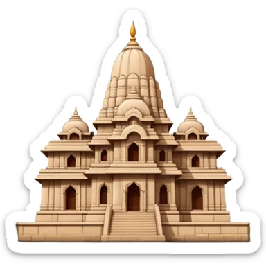 a shikhar ji temple situated in india sticker