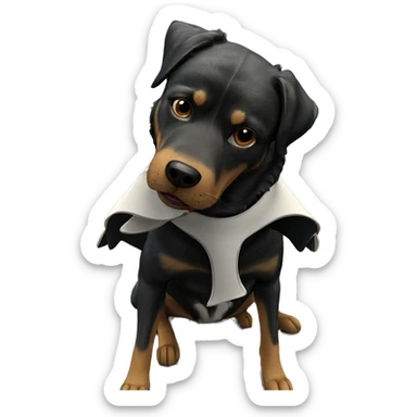 dog enjoying the sunny day sticker